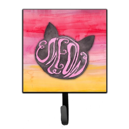Carolines Treasures Cat Face Meow Watercolor Leash or Key Holder BB7358SH4